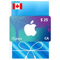 گیفت کارت 25 دلاری آیتونز اپل کانادا - ۱