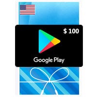 گیفت کارت 100 دلاری گوگل پلی امریکا - ۱