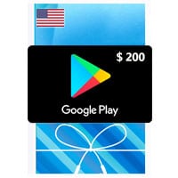 گیفت کارت 200 دلاری گوگل پلی امریکا - 1
