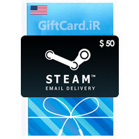 گیفت کارت 50 دلاری استیم امريکا Steam - ۱