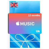 گیفت کارت 12 ماهه اپل موزیک انگلیس