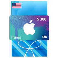 خرید گیفت کارت اپل آیتونز 300 دلاری امریکا