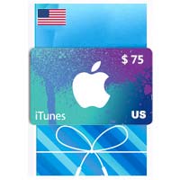 خرید گیفت کارت اپل آیتونز 75 دلاری امریکا