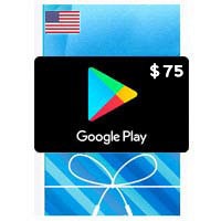 خرید گیفت کارت گوگل پلی 75 دلاری