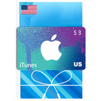  گیفت کارت اپل آیتونز 3 دلاری
