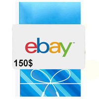 گیفت کارت ۱۵۰ دلاری ebay