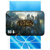 گیفت کارت 50 دلاری League of Legend | گیفت کارت 25 دلاری League of Legend | خرید گیفت کارت لیگ آف لجندز