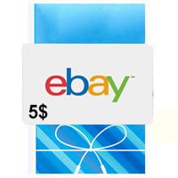 گیفت کارت ۵ دلاری ebay - شارژ 5 دلاری اکانت ebay