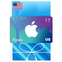 گیفت کارت آیتونز اپل 7 دلاری آمریکا