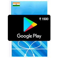 گیفت کارت 1500 روپیه گوگل پلی هند