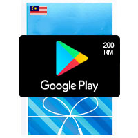 گیفت کارت 200 رینگیت گوگل پلی مالزی - خرید گیفت کارت گوگل پلی مالزی - شارژ اکانت گوگل استور مالزی