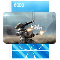 6000 کلید بازی War robots - خرید 6000 طلای بازی وار ربات